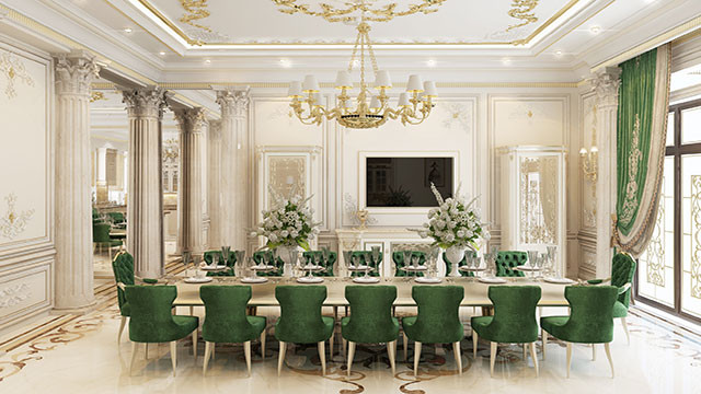 Dining room decorating ideas - luxury interior design company in .