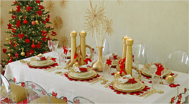 28 Christmas dinner table decorations and easy DIY Ide