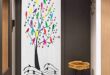 Amazon.com: Onefzc Sticker for Door Decoration Music Tree with .