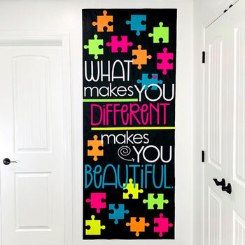 Door Decoration Set: "Different" - April/ Autism Awareness by Joey .