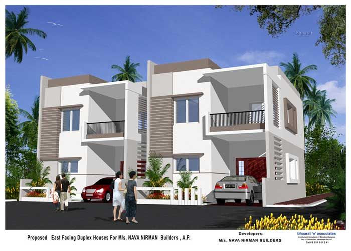 Duplex House Designs In Hyderabad | Duplex house design, House .