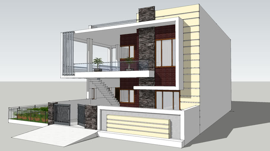 Duplex house design | 3D Warehou