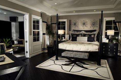 25 Elegant Black Bedroom Decorating Ideas | Luxurious bedrooms .