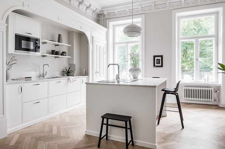Elegant white home in Gothenburg 〛 ◾ Photos ◾Ideas◾ Desi