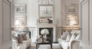Elegant White Interiors | Classic living room, London living room .