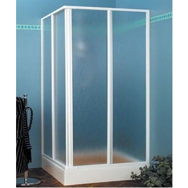 Corner Shower Enclosure ,white profile, various siz
