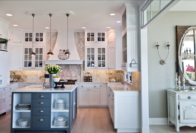 French White Kitchen Design - Home Bunch Interior Design Ide