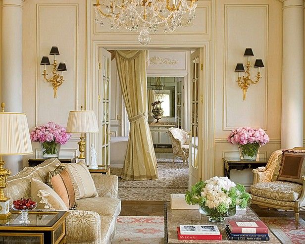 Attractive French Living Room Design Ideas | French living rooms .
