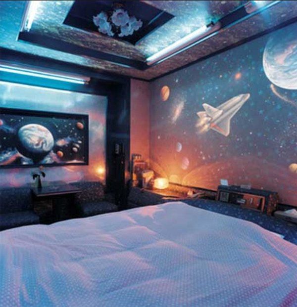 50+ Space Themed Bedroom Ideas for Kids and Adults | Outer space .