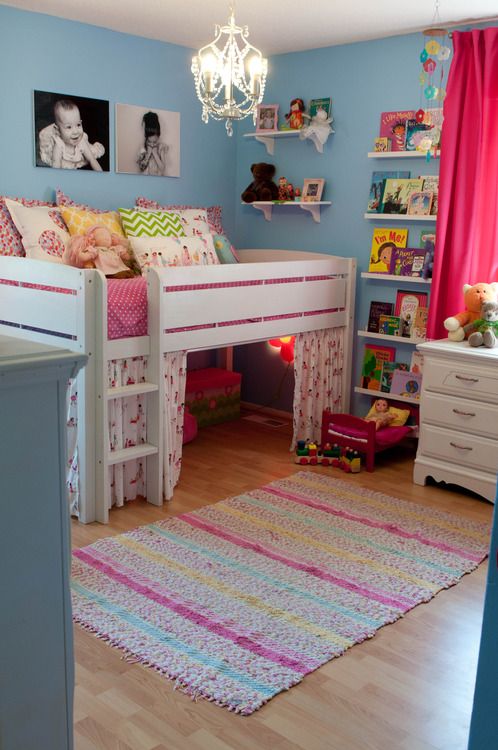 Mini loft bed to make a fort. How cool is that concept!! Fun .