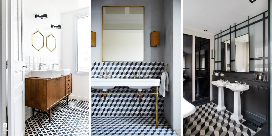Elegant Geometric Bathroom Tiles - New Design Mod