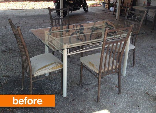 Before & After: Patio Table Gets Rustic Chic Makeover in 2020 .