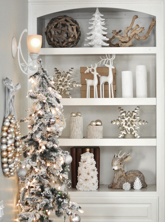 Top 40 Elegant And Dreamy White And Gold Christmas Decoration .