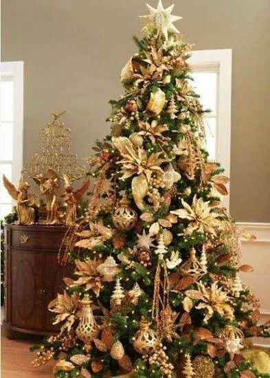 Gold Christmas Decoration Ideas | Gold christmas decorations .