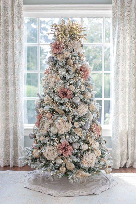 36 Rose and Gold Christmas Tree Decorating Ideas 2018 - Page 16 of .