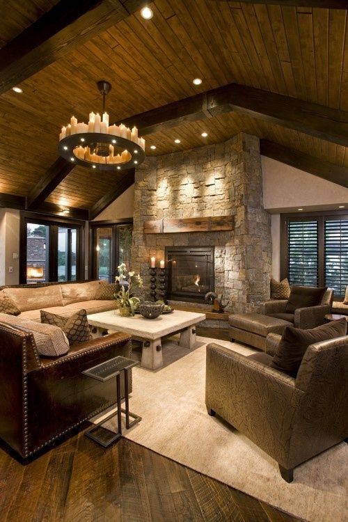 Gorgeous Rustic Living Room Design Ideas