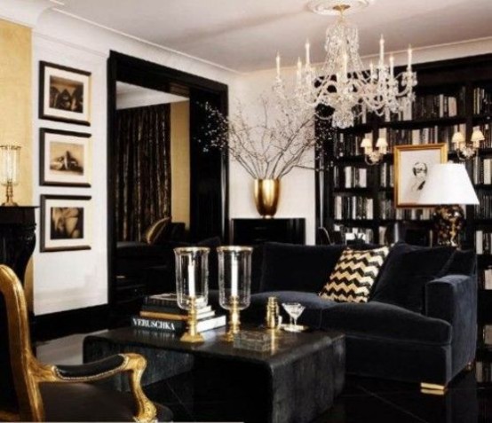 18 Cool Gothic Living Room Designs - DigsDi