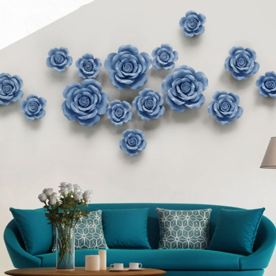 China Wall Decorations Room Ornaments Handmade Ceramic Flowers for .