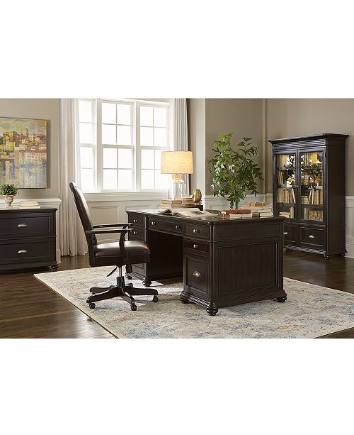 Furniture Clinton Hill Ebony Home Office Furniture Collection .