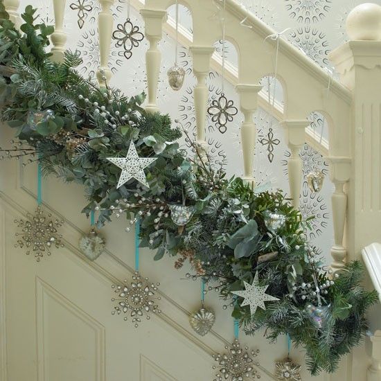 Chloe's Inspiration ~ Christmas Decoration for your Staircase .