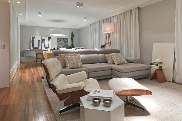 Modern apartment interior design in Braz