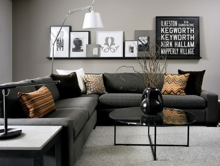 69 Fabulous Gray Living Room Ideas & Walls | Accent Colors | Decohol
