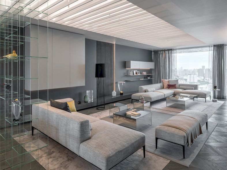 Shades of Grey: An Apartment Demonstration with Modern Interior .