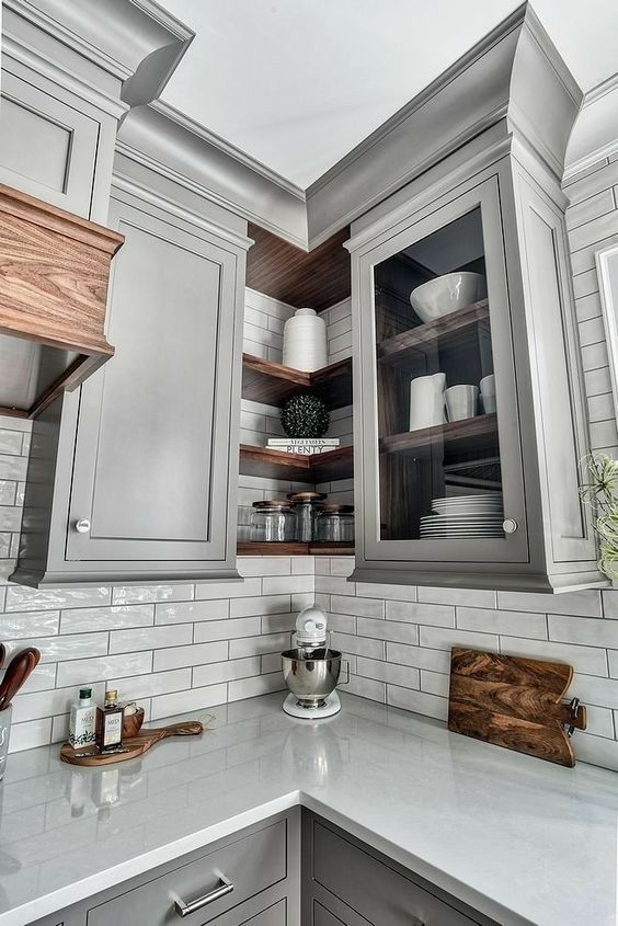 19 Kitchen Corner Cabinet Ideas | Interior For Li