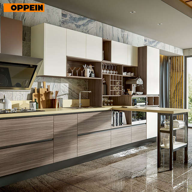 OPPEIN Modern Style Modular Kitchen Designs for Small Kitchens .