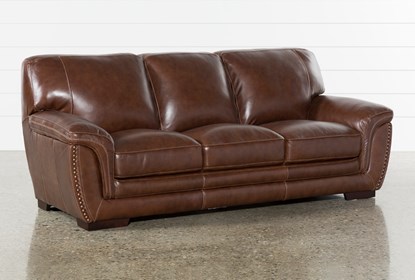 Cassidy Leather Sofa | Living Spac