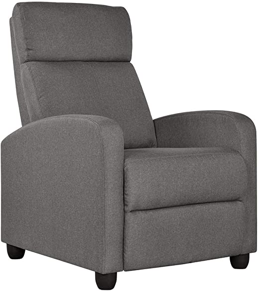 Amazon.com: Yaheetech Fabric Recliner Chair Sofa Ergonomic .