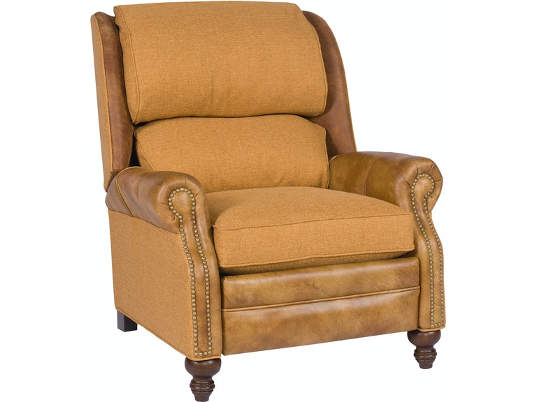 King Hickory Living Room Molly Leather/Fabric Recliner 227-LFR .