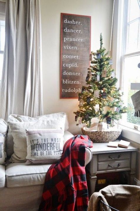 52 Small Christmas Tree Decor Ideas | Christmas wall decor .