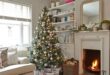 Cream living room with Christmas tree | Christmas living rooms .