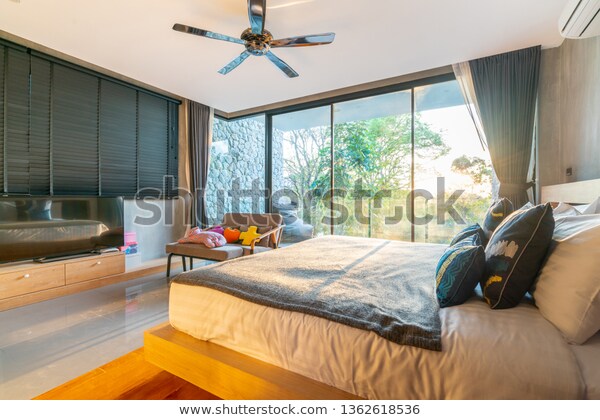 Real Luxury Interior Design Loft Style Stock Photo (Edit Now .