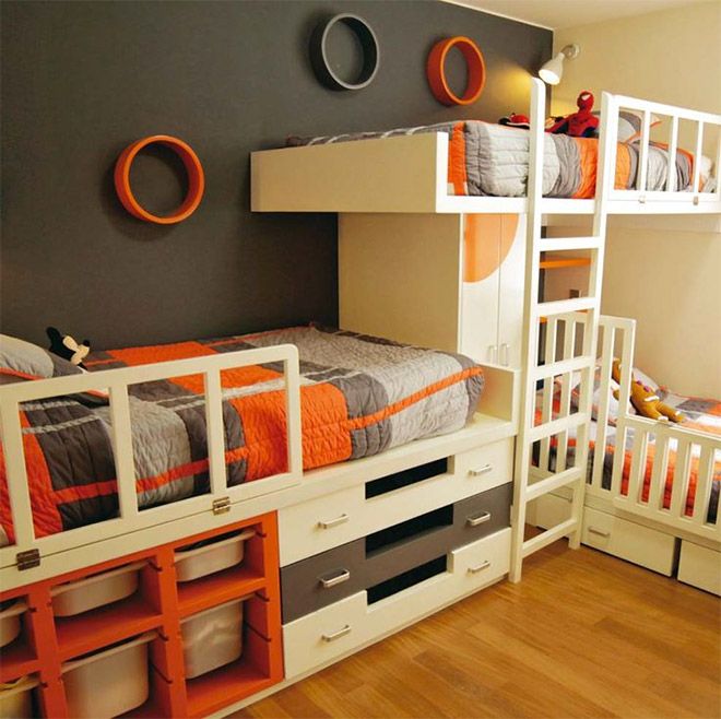 7+ Nice Triple Bunk Beds Ideas for Your Children's Bedroom | Bunk .
