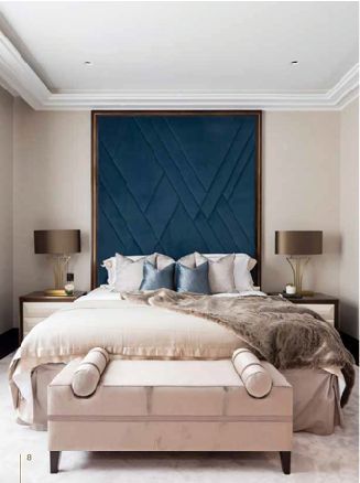 30 Modern Bedroom Headboard Ideas | Upholstered walls, Luxurious .