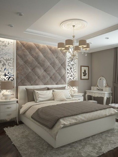 25 Coolest Upholstered Headboard Ideas | Luxury bedroom master .