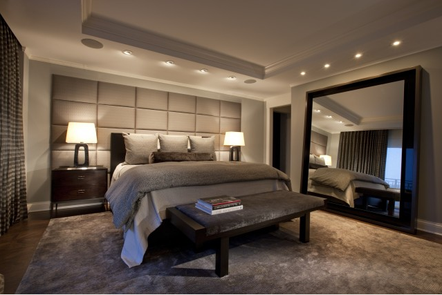 full wall headboard | Luxury bedroom master, Bedroom designs for .