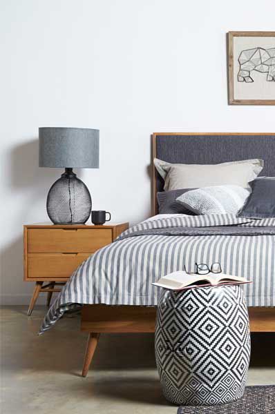 The Betty | Midcentury modern bedroom suite from Bedshed .