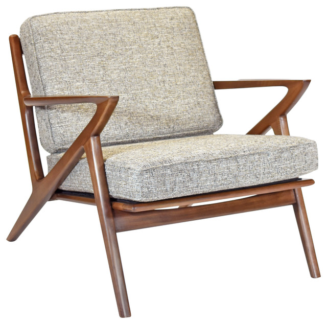 Buy FAST: Gingko Furniture Zach Mid Century Modern Walnut Lounge .