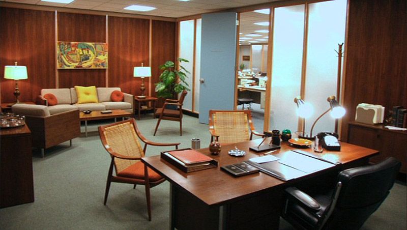 Mid-Century Modern is Making a Comeback in Office Design | Mad men .