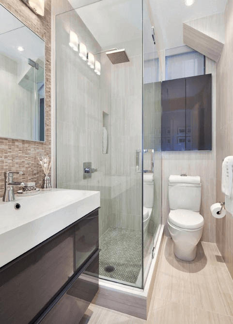 37+ Comfortable Small Bathroom Design and Decoration Ide