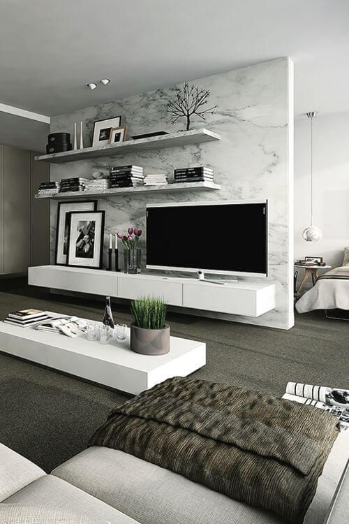 40 TV Wall Decor Ideas | Living room modern, Living room designs .