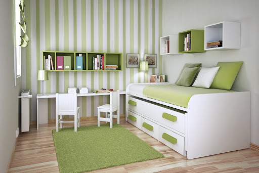 Bedroom design ideas: Modern minimalist bedroom design for small ro