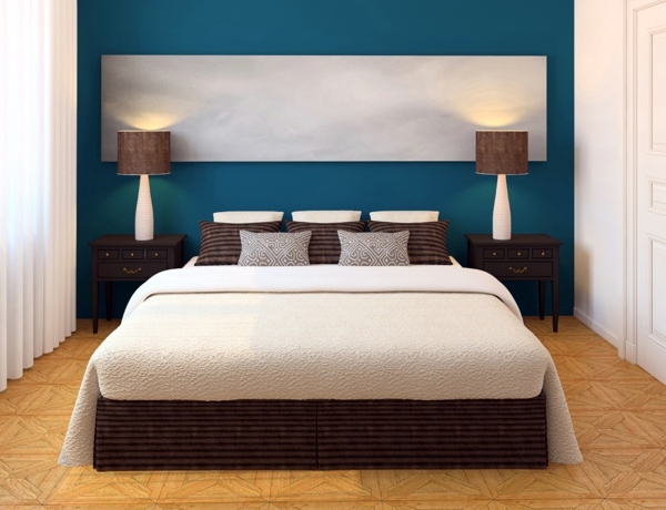 Select bedroom wall color and make a modern feel | Interior Design .