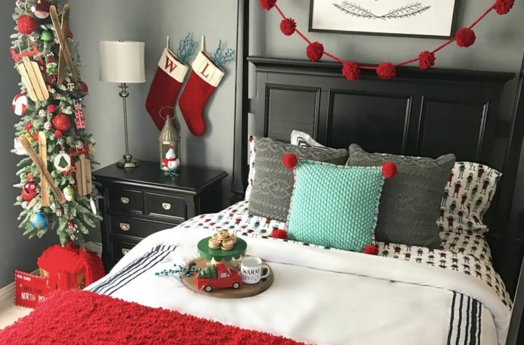 20+ Modern Christmas Bedroom Decoration ideas - The Architecture .