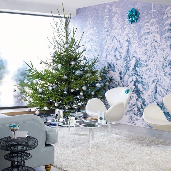 Modern Christmas decorating ideas | Christmas living rooms, Modern .