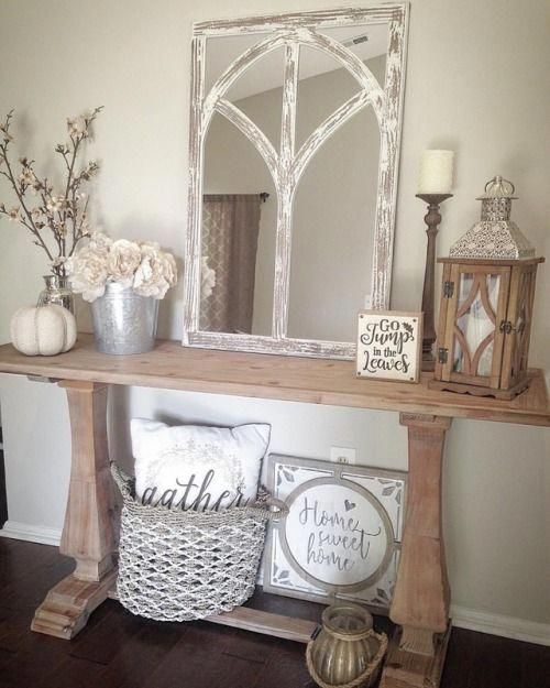 LowCostHomeDecoration ID:1361628872 | Farmhouse console table .