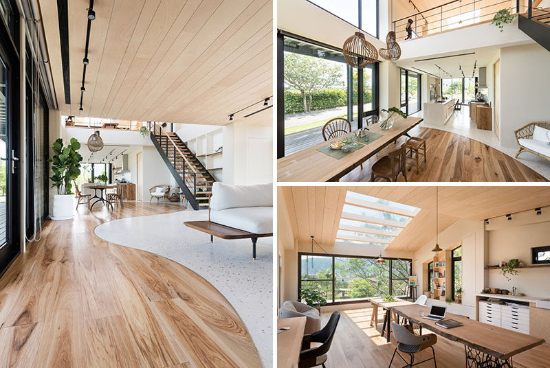 This New Home Creatively Uses Wood To Add A Natural Touch To Its .